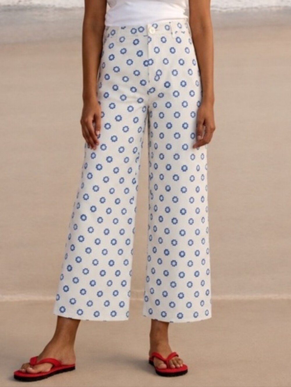 SZ Blockprints disco pants in daffodil print Size SMALL